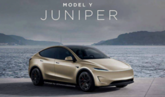 新款特斯拉model y谍照,主要是期待800km的续航